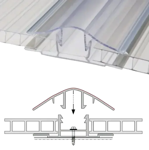 [BT24003] Snap POLYBLATT Base/Tapa6-8mm CLEAR de 7.31m 24'
